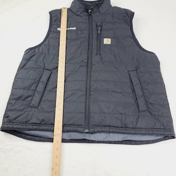 Carhartt Men's Black Gilliam Sleeveless Mock Neck Padded Puffer Vest Size XL - Picture 4 of 12